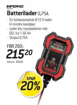 Thansen Batterilader, DKK 215.2 tilbud