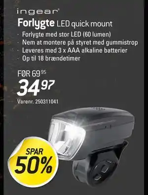 Thansen Forlygte, DKK 34.97 tilbud