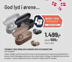 Panasonic Center TECHNICS TRUE WIRELESS EARBUDS MED STØJREDUKTION, DKK 1499 tilbud