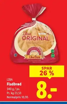 Lidl Fladbrød, DKK 8 tilbud