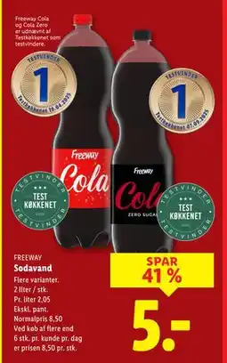 Lidl Sodavand, DKK 5 tilbud