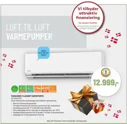 Panasonic Center PANASONIC FLAGSHIP VARMEPUMPE, DKK 12999 tilbud