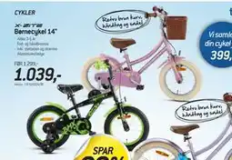 Thansen Børnecykel 14, DKK 1039 tilbud