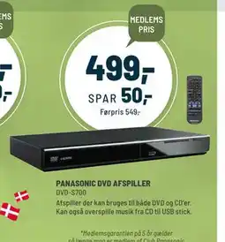 Panasonic Center PANASONIC DVD AFSPILLER, Medlemspris tilbud
