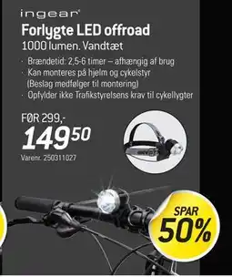 Thansen Forlygte LED offroad, DKK 149.5 tilbud