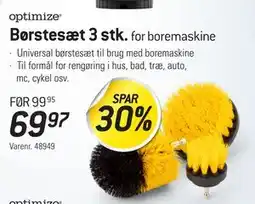 Thansen Børstesæt 3 stk, DKK 69.97 tilbud