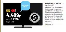 Panasonic Center PANASONIC 55” 4K LED TV, DKK 4499 tilbud