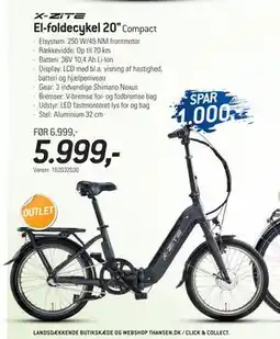 Thansen El-foldecykel 20, DKK 5999 tilbud