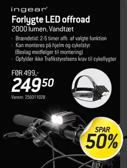 Thansen Forlygte LED offroad, DKK 249.5 tilbud