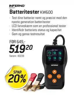Thansen Batteritester, DKK 519.2 tilbud