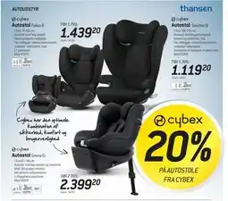 Thansen 20% PÅ AUTOSTOLE FRA CYBEX tilbud