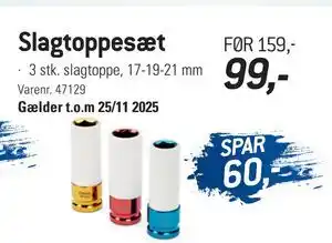Thansen Slagtoppesæt, DKK 99 tilbud