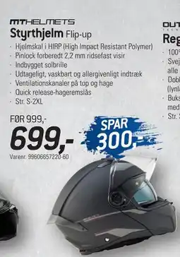 Thansen Styrthjelm, DKK 699 tilbud