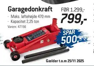 Thansen Garagedonkraft, DKK 799 tilbud