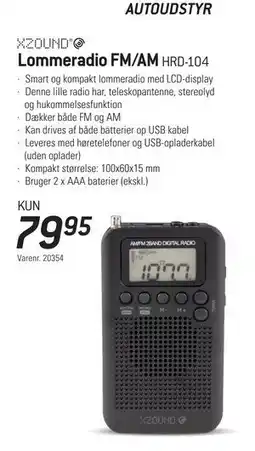 Thansen Lommeradio FM/AM, DKK 79.95 tilbud