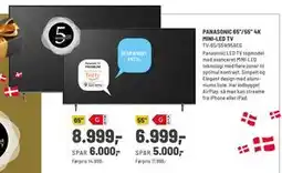 Panasonic Center PANASONIC 65”/55” 4K MINI-LED TV tilbud