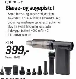 Thansen Blæse- og sugepistol, DKK 399 tilbud
