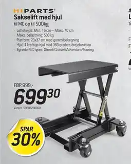 Thansen Sakselift med hjul, DKK 699.3 tilbud