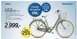 Thansen Damecykel 28, DKK 2999 tilbud