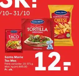 SPAR Santa Maria Tex Mex, DKK 12 tilbud