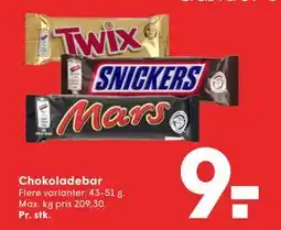 SPAR Chokoladebar, DKK 9 tilbud