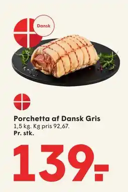 SPAR Porchetta af Dansk Gris, DKK 139 tilbud