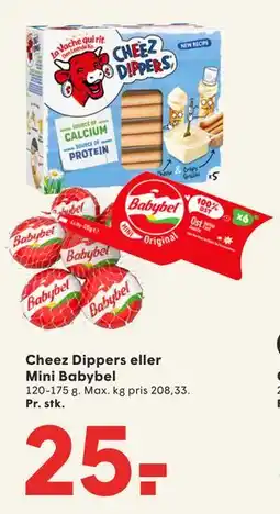 SPAR Cheez Dippers eller Mini Babybel, DKK 25 tilbud