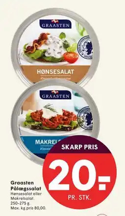SPAR Graasten Pålægssalat, DKK 20 tilbud