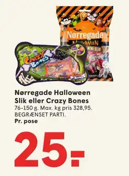 SPAR Nørregade Halloween Slik eller Crazy Bones, DKK 25 tilbud
