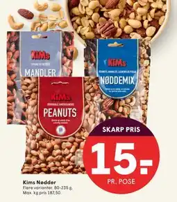 SPAR Kims Nødder, DKK 15 tilbud