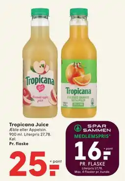 SPAR Tropicana Juice, DKK 25, App-pris tilbud