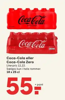 SPAR Coca-Cola eller Coca- Cola Zero, DKK 55 tilbud