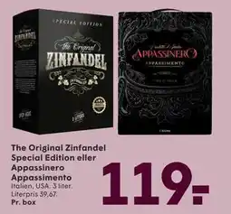 SPAR The Original Zinfandel Special Edition eller Appassinero Appassimento, DKK 119 tilbud