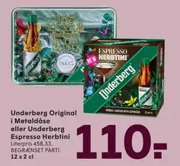 SPAR Underberg Original i Metaldåse eller Underberg Espresso Herbtini, DKK 110 tilbud