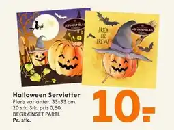 SPAR Halloween Servietter, DKK 10 tilbud