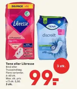 SPAR Tena eller Libresse, DKK 99 tilbud