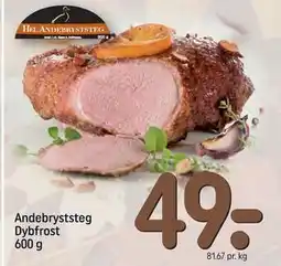 REMA 1000 Andebryststeg Dybfrost 600 g, DKK 49 tilbud