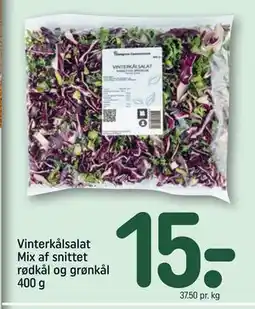 REMA 1000 Vinterkålsalat Mix af snittet rødkål og grønkål 400 g, DKK 15 tilbud