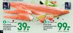 REMA 1000 Fersk dansk landopdrættet laks Laksefileter 2 stk./225 g, DKK 39 tilbud