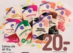 REMA 1000 Salinas slik 60-70 g, DKK 20 tilbud