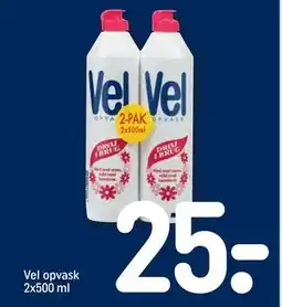 REMA 1000 Vel opvask 2x500 ml, DKK 25 tilbud
