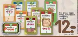 REMA 1000 Den Grønne Slagter Pålæg, kalkunbacon eller postej 70-250 g, DKK 12 tilbud