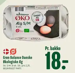 Min Købmand Grøn Balance Danske Økologiske Æg, DKK 18 tilbud