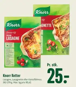 Min Købmand Knorr Retter, DKK 25 tilbud