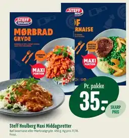 Min Købmand Steff Houlberg Maxi Middagsretter, DKK 35 tilbud