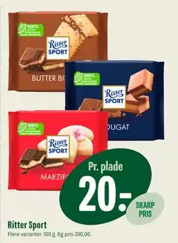Min Købmand Ritter Sport, DKK 20 tilbud