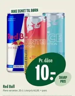 Min Købmand Red Bull, DKK 10 tilbud