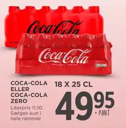 MENY COCA- COLA ELLER COCA-COLA ZERO, DKK 49.95 tilbud