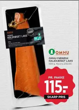 MENY OMHU FÆRØSK HALEHÆNGT LAKS, DKK 115 tilbud