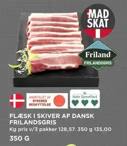 MENY FLÆSK I SKIVER AF DANSK FRILANDSGRIS, DKK 135 tilbud